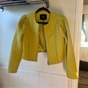 Yellow Quilted Jacket